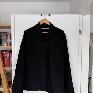 National Standards Wool Overshirt - Black